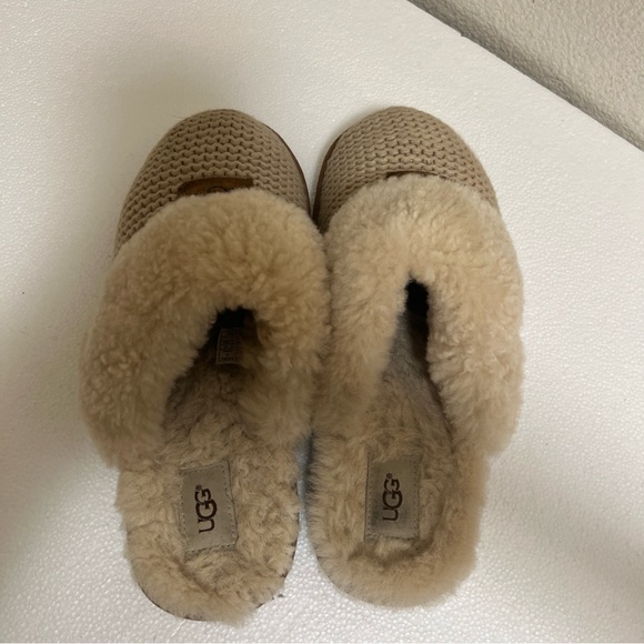 UGG COZY KNIT WOMEN SLIPPERS KNIT CREAM US Size 9 - Picture 10 of 14